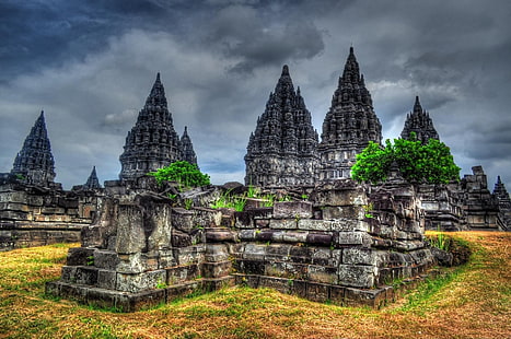 Templos, Templo de Prambanan, Templo hindú, Indonesia, Java (Indonesia), Fondo de pantalla HD HD wallpaper