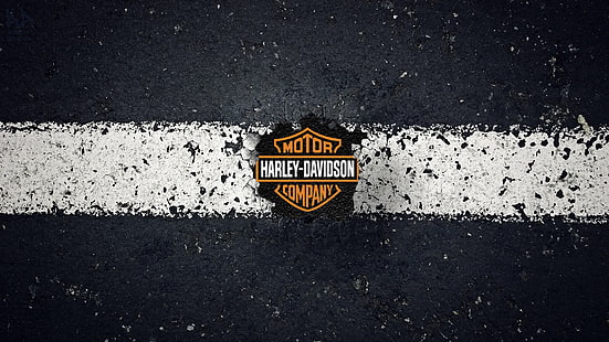 Harley Davidson Pavement HD, harley-davidson motorcycles emblem, bikes, harley, davidson, pavement, HD wallpaper HD wallpaper