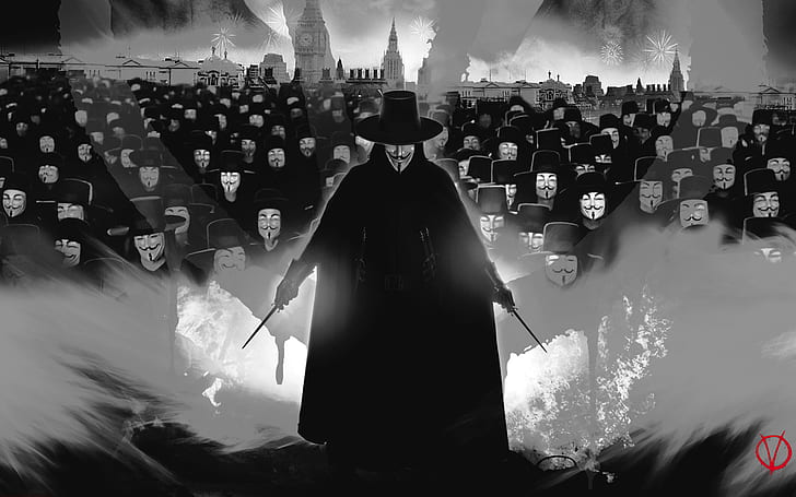V wie Vendetta V Anonym HD, Filme, für, v, Vendetta, anonym, HD-Hintergrundbild