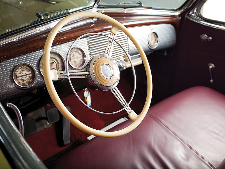 1940, 81da, buick, convertible, fastback, interior, limited, luxury, phaeton, retro, HD wallpaper