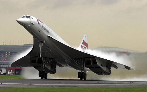 Concorde, yoğunlaşma, tagme, kalkış, HD masaüstü duvar kağıdı HD wallpaper