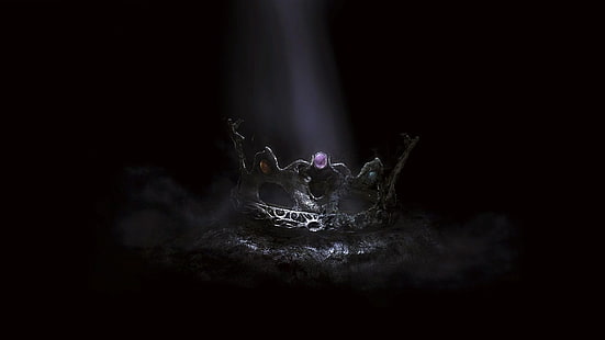 иллюстрация серой короны, Dark Souls II, корона, видеоигры, Dark Souls, HD обои HD wallpaper
