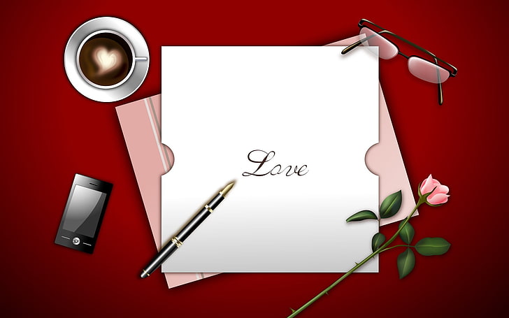Love Letter, love clip art, Love, , red, rose, other, lovie, HD wallpaper |  Wallpaperbetter