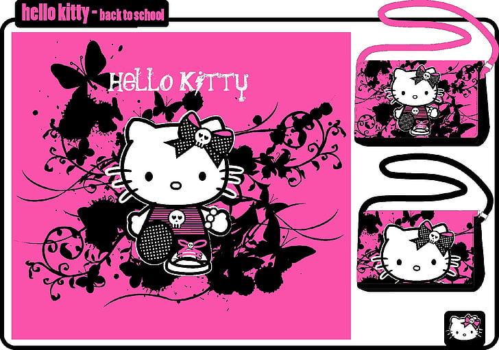 hello kitty late backgrounds desktop, HD wallpaper