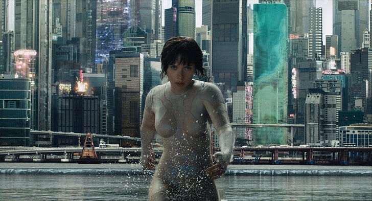Film, Ghost in the Shell (2017), Ghost in the Shell, Scarlett Johansson, Tapety HD