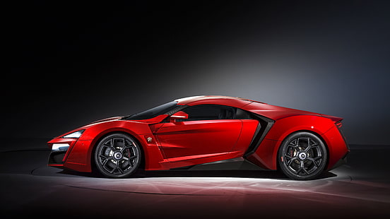 auto, super auto, lykan hypersport, rote autos, seitenansicht, HD-Hintergrundbild HD wallpaper