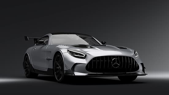 Mercedes AMG GTs, automotivo, carro, render, visualização 3D, Mercedes-Benz AMG GT Black Series 2021, Mercedes-Benz AMG GT, Mercedes Benz AMG GT, HD papel de parede HD wallpaper