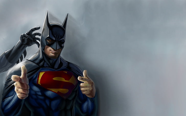 batman, kostum superman, dc universe, Lainnya, Wallpaper HD