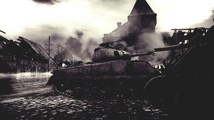 War Thunder, guerra, tanque, Sherman M4, Fondo de pantalla HD