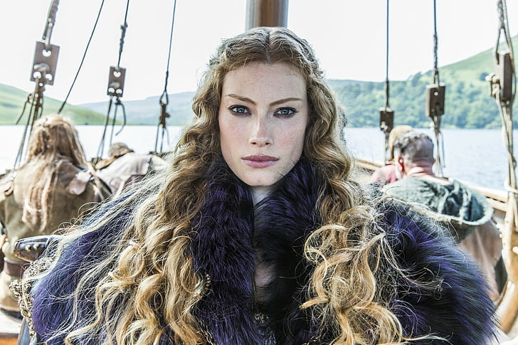 alyssa sutherland aslaug vikings tv-serie kvinnor, HD tapet