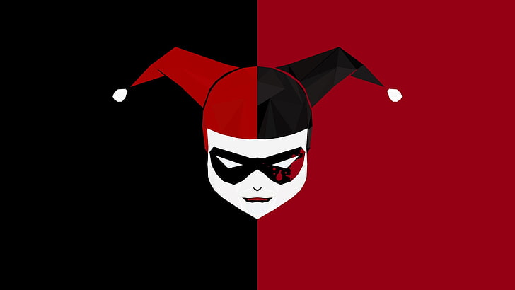 Harley Quinn digitale Tapete, Harley Quinn, Poly, Batman, Joker, Batman: Die Zeichentrickserie, HD-Hintergrundbild