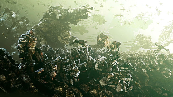 illustration de jeu, Gears of War, jeux vidéo, Gears of War 2, Fond d'écran HD