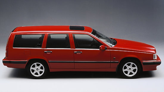 فولفو ، فولفو 850 ، كومبي ، سيارة حمراء، خلفية HD HD wallpaper