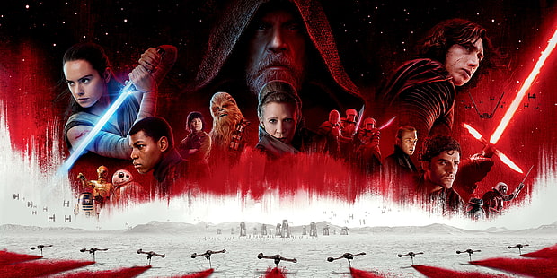 Star Wars: The Last Jedi, lightsaber, Luke Skywalker, Wallpaper HD HD wallpaper