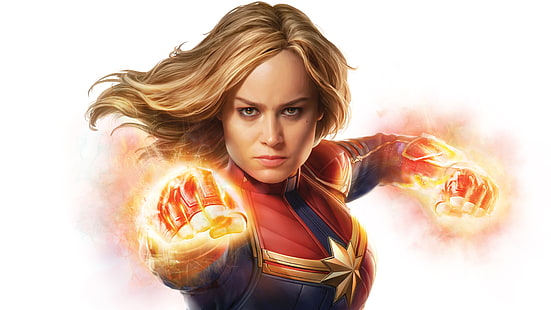 Filme, Capitão Marvel, Loira, Brie Larson, HD papel de parede HD wallpaper