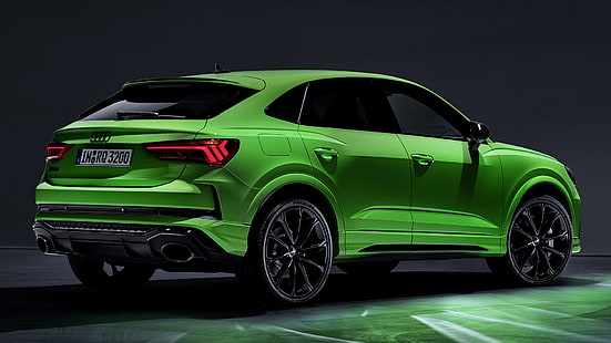 Audi, Audi RS Q3 Sportback, Auto, grünes Auto, HD-Hintergrundbild HD wallpaper