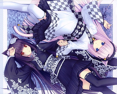Anime Mädchen, Sayori, Nekomimi, HD-Hintergrundbild HD wallpaper