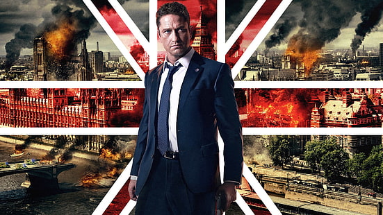 ภาพยนตร์เรื่อง London Has Fallen เจอราร์ดบัตเลอร์ Mike Banning, วอลล์เปเปอร์ HD HD wallpaper