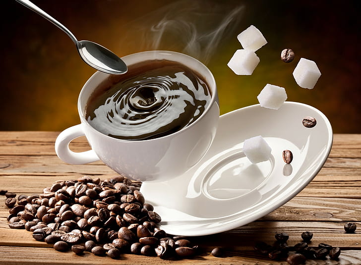 Kaffee trinken, HD-Hintergrundbild