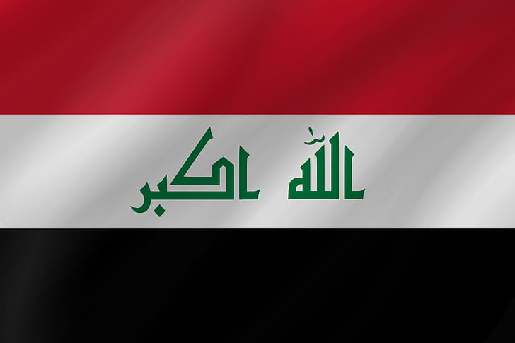 الأعلام ، علم العراق ، العلم، خلفية HD