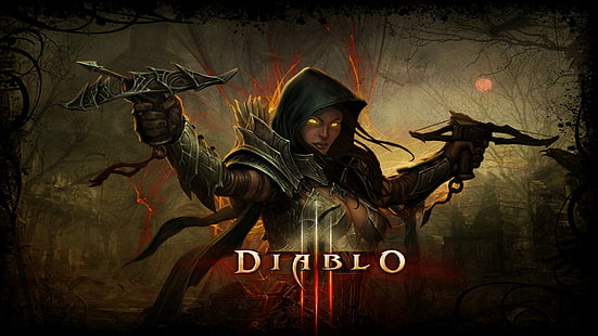 арбалет, Охотник на демонов, Diablo III, Blizzard Entertainment, HD обои HD wallpaper