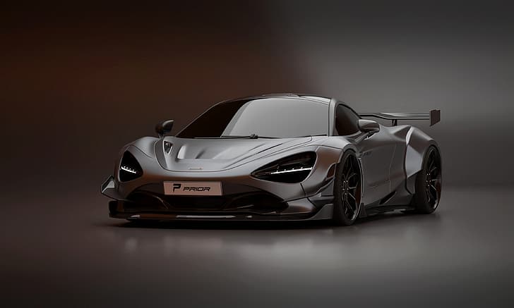 McLaren, supercar, Prior Design, 2020, 720S, kit widebody, Sfondo HD