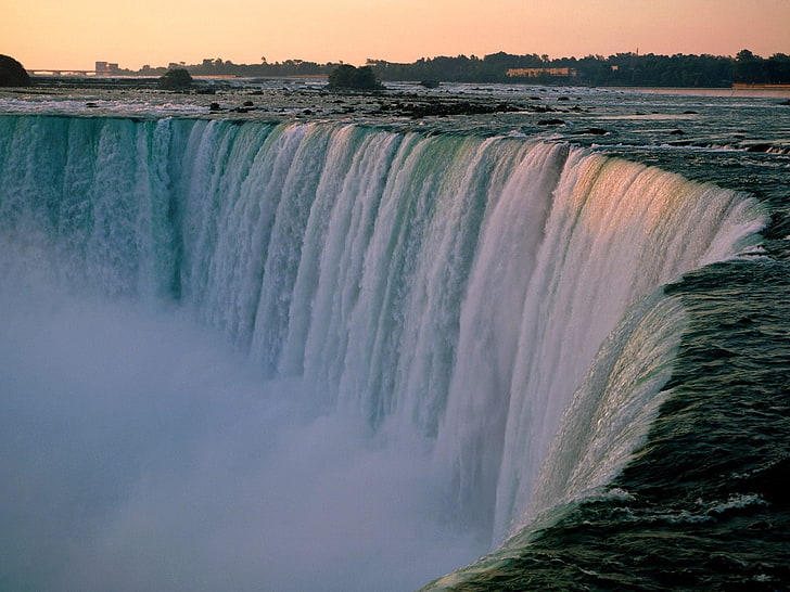 Ниагарский водопад, США, Канада, Онтарио, Ниагарский водопад, HD обои