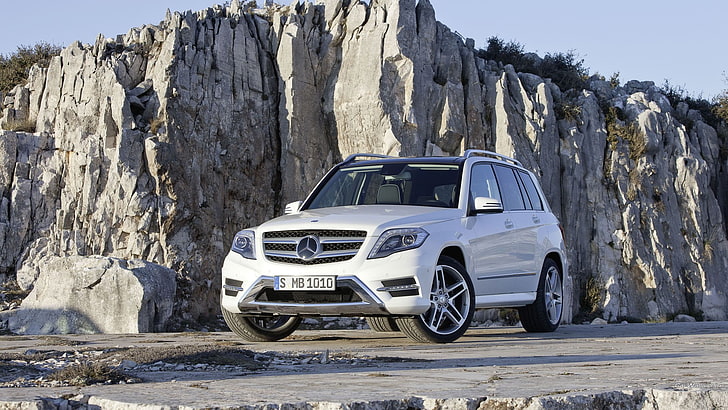 Weißer Mercedes-Benz SUV, Mercedes GLK, Auto, HD-Hintergrundbild