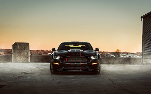 Chevrolet Camaro noir et rouge, voiture, Ford Mustang, Ford Mustang Shelby, Ford, Fond d'écran HD HD wallpaper