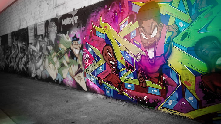 Graffiti Brick Wall Wall HD, ดิจิตอล / งานศิลปะ, ผนัง, กราฟฟิตี, อิฐ, วอลล์เปเปอร์ HD