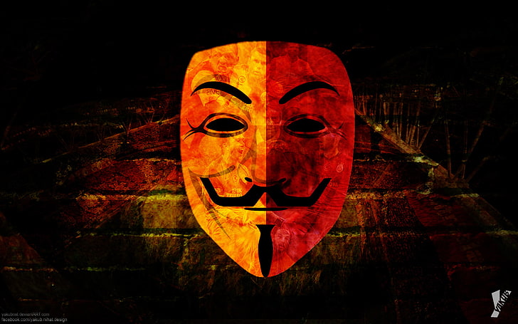 Galatasaray anonymous mask, Guys Fawkes Mask wallpaper, Sports, Soccer, Anonymous, Football, Galatasaray, HD wallpaper