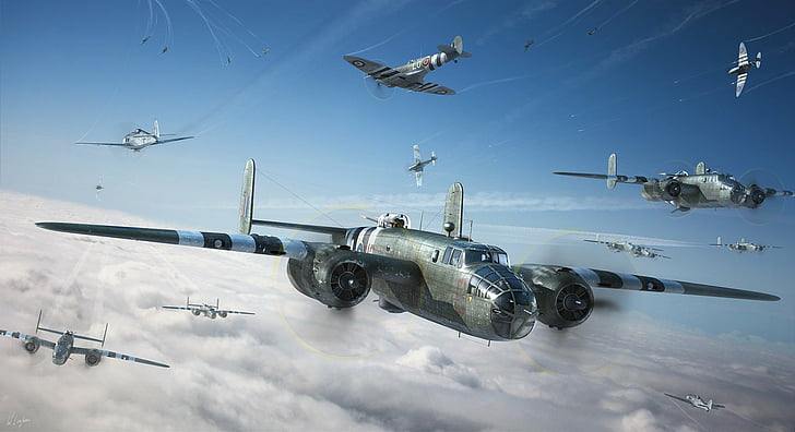 Bombers, North American B-25 Mitchell, HD wallpaper