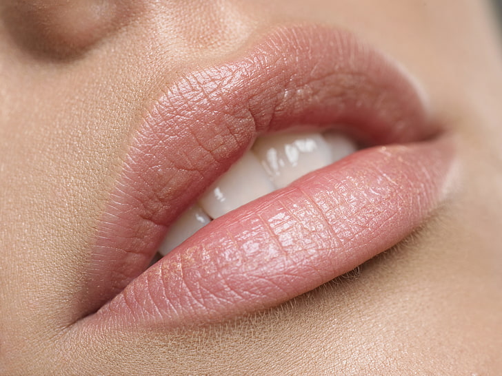 woman, lips, skin, teeth, HD wallpaper