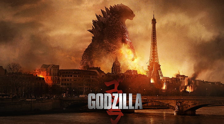 godzilla 2014, monster, film, Wallpaper HD