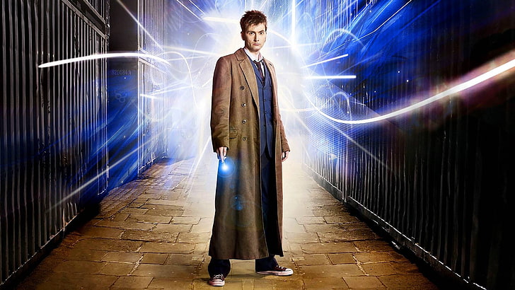 Doctor Who, le docteur, TARDIS, David Tennant, dixième docteur, Fond d'écran HD