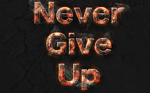 abstracto, Give, Never, Texto, Up, HD тапет HD wallpaper
