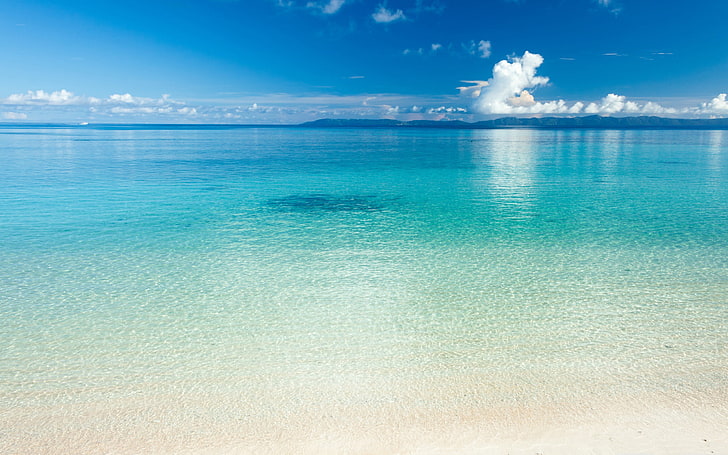 Summer blue ocean scenery HD desktop wallpaper 03, HD wallpaper