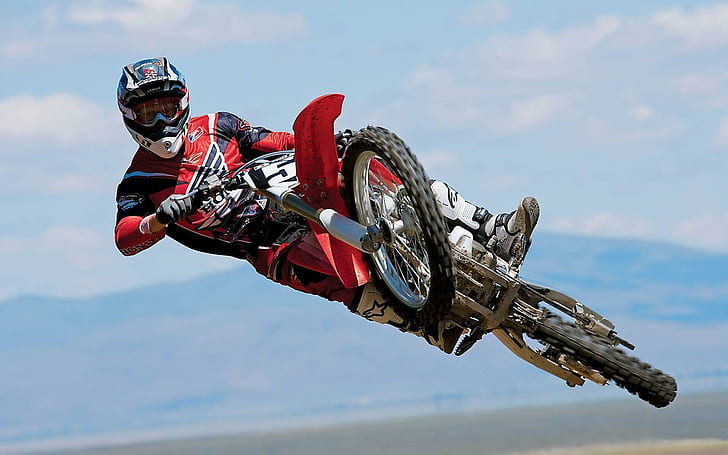 Dirtbike Motocross Moto Bike Extreme Motorbike 먼지, 오토바이, 자전거, 먼지, 흙 자전거, 익스트림, 모토, 크로스, 오토바이, 넓은, HD 배경 화면