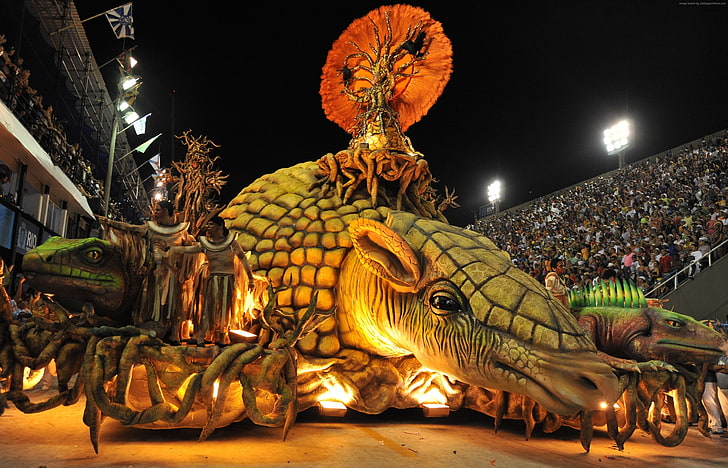 ailes, 2015, Rio de Janeiro, Brésil, Carnaval de Rio, Fond d'écran HD