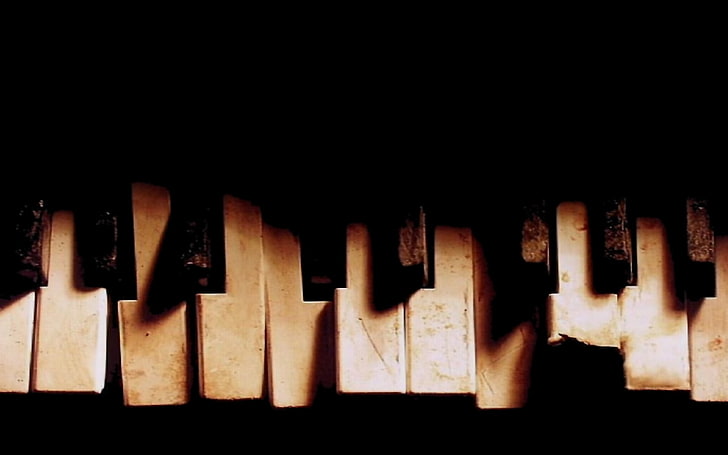 بيانو ، آلة موسيقية قديمة، خلفية HD