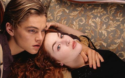 Titanic, Leonardo DiCaprio, Kate Winslet, jack e rose del film titanic, Titanic, Leonardo, DiCaprio, Kate, Winslet, Sfondo HD HD wallpaper