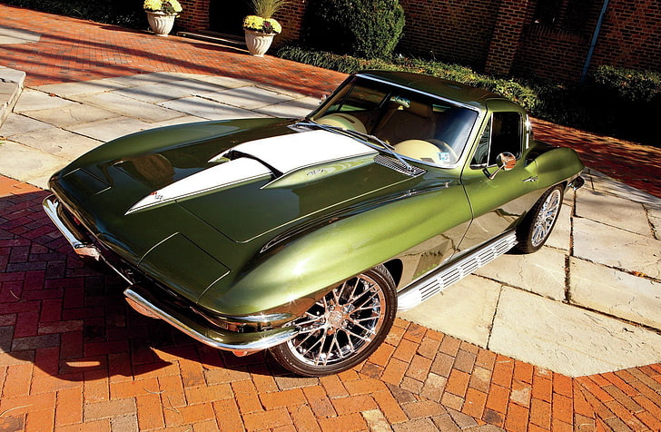(c2), 1964, cars, chevy, corvette, modified, HD wallpaper