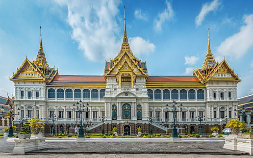 Grand Palace Bangkok, Tailândia, HD papel de parede HD wallpaper