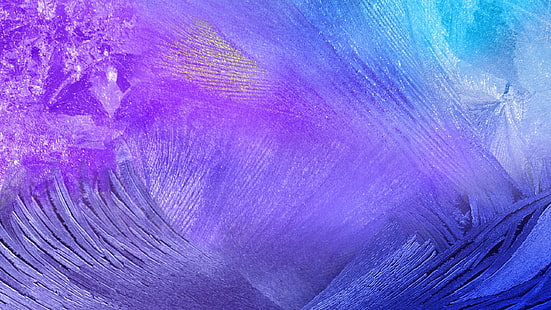 purple and blue digital wallpaper, ice, 4k, HD wallpaper, android, pattern, blue, background, HD wallpaper HD wallpaper