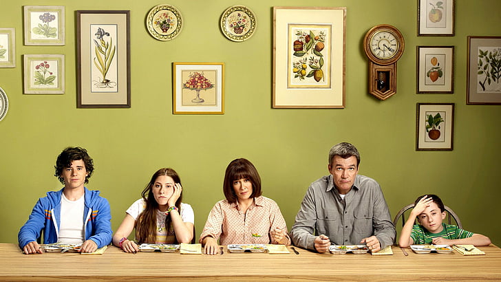TV-show, The Middle, Atticus Shaffer, Cast, Charlie McDermott, Eden Sher, Neil Flynn, Patricia Heaton, The Middle (TV Show), HD tapet