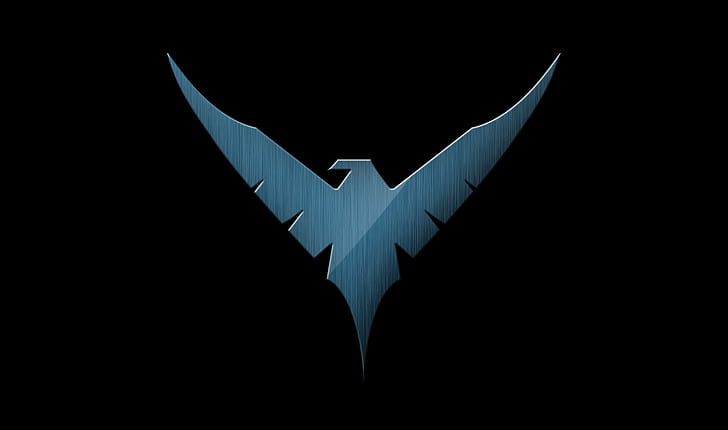 sign, emblem, logo, symbol, Nightwing, HD wallpaper