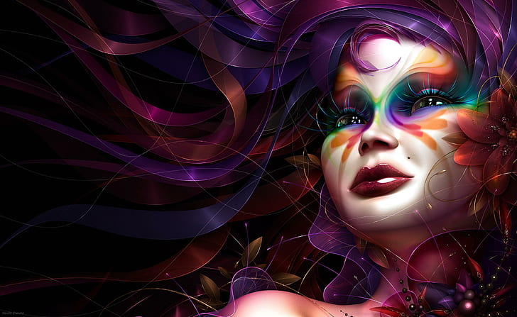 Forever Fantasy, artistik, wanita, fantasi, penuh warna, 3d, dan abstrak, Wallpaper HD