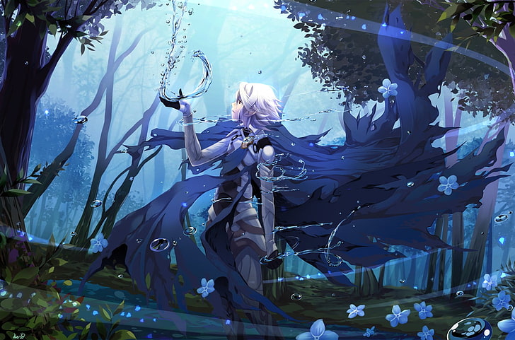 weißhaarige männliche Anime-Figur, Fire Emblem, weißes Haar, Corrin, HD-Hintergrundbild