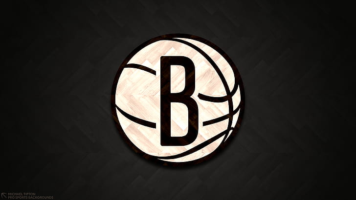 Basketball, Brooklyn-Netze, Logo, NBA, HD-Hintergrundbild