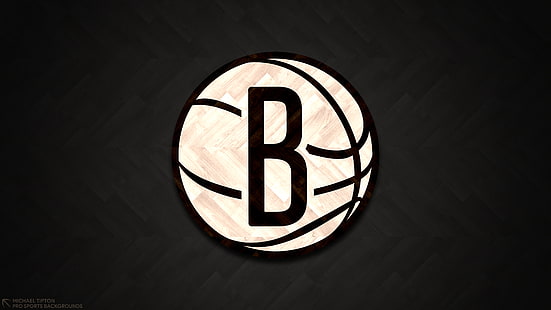 Баскетбол, Бруклин Нетс, Лого, НБА, HD обои HD wallpaper